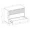 Manhattan Comfort Granville Black 5-Drawer Tall Dresser and 3-Drawer Standard Dresser, Set of 2 GRAN012 - alternate 3